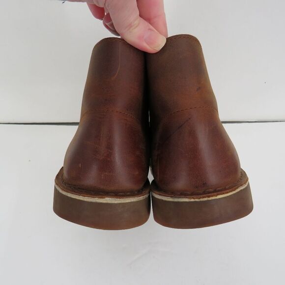 Clarks Mens Size 10M Bushacre Chukka Chestnut Brown Leather Classic Boots - Picture 14 of 15